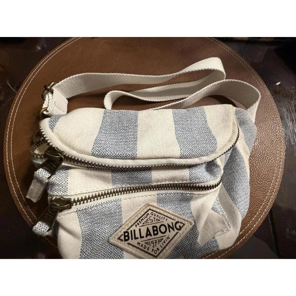 Billabong Striped Canvas Crossbody Bag